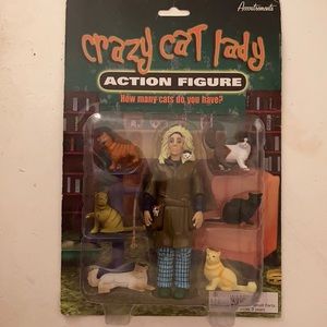 Crazy cat lady action figure